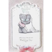 Wife Handmade Me To You Bear Wedding Day Card Image Preview